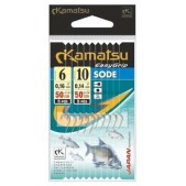 553210108 Kabliukai su pavadėliais Kamatsu Sode G 5+5vnt 0.12mm/0.14mm #8/12